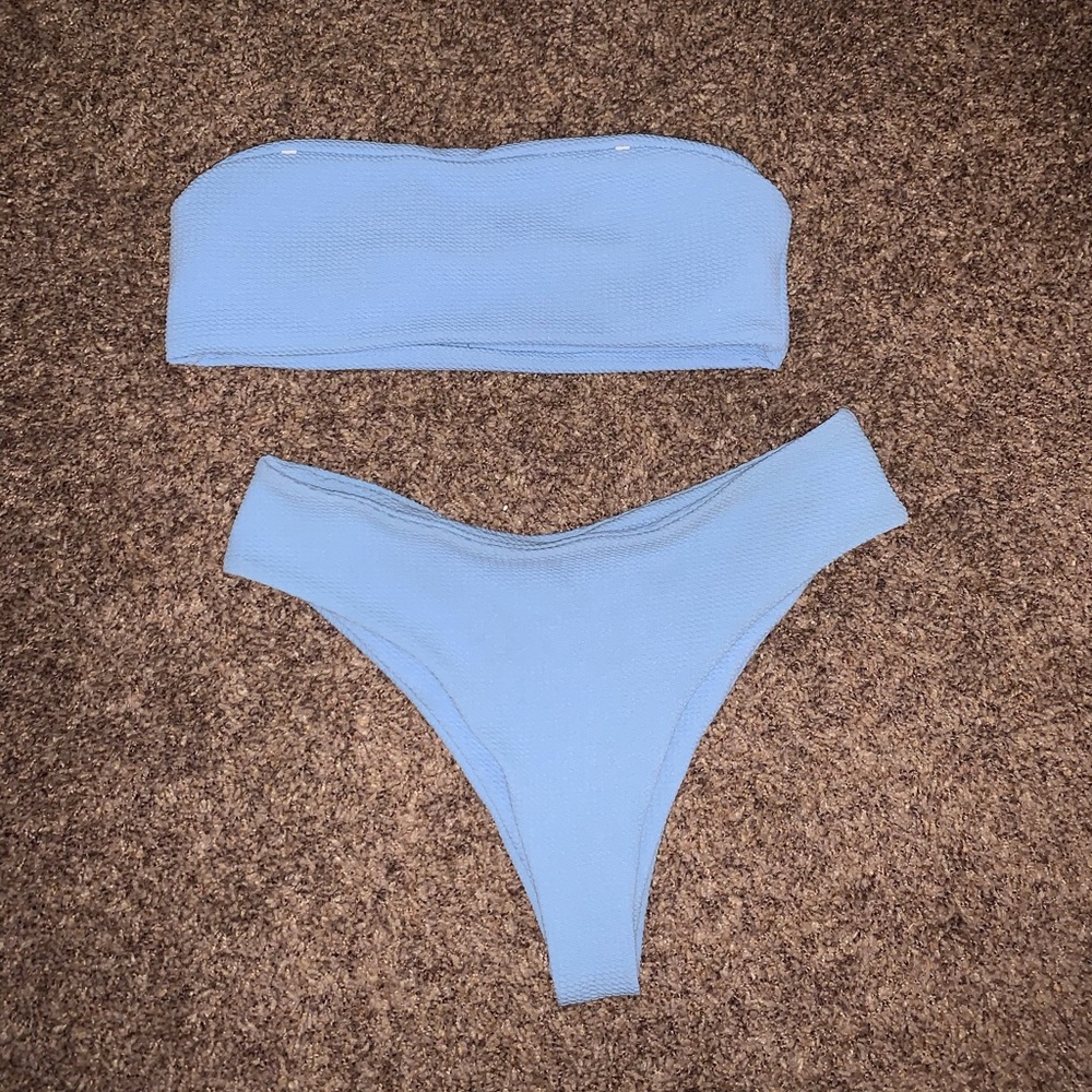 Baby blue bikini set